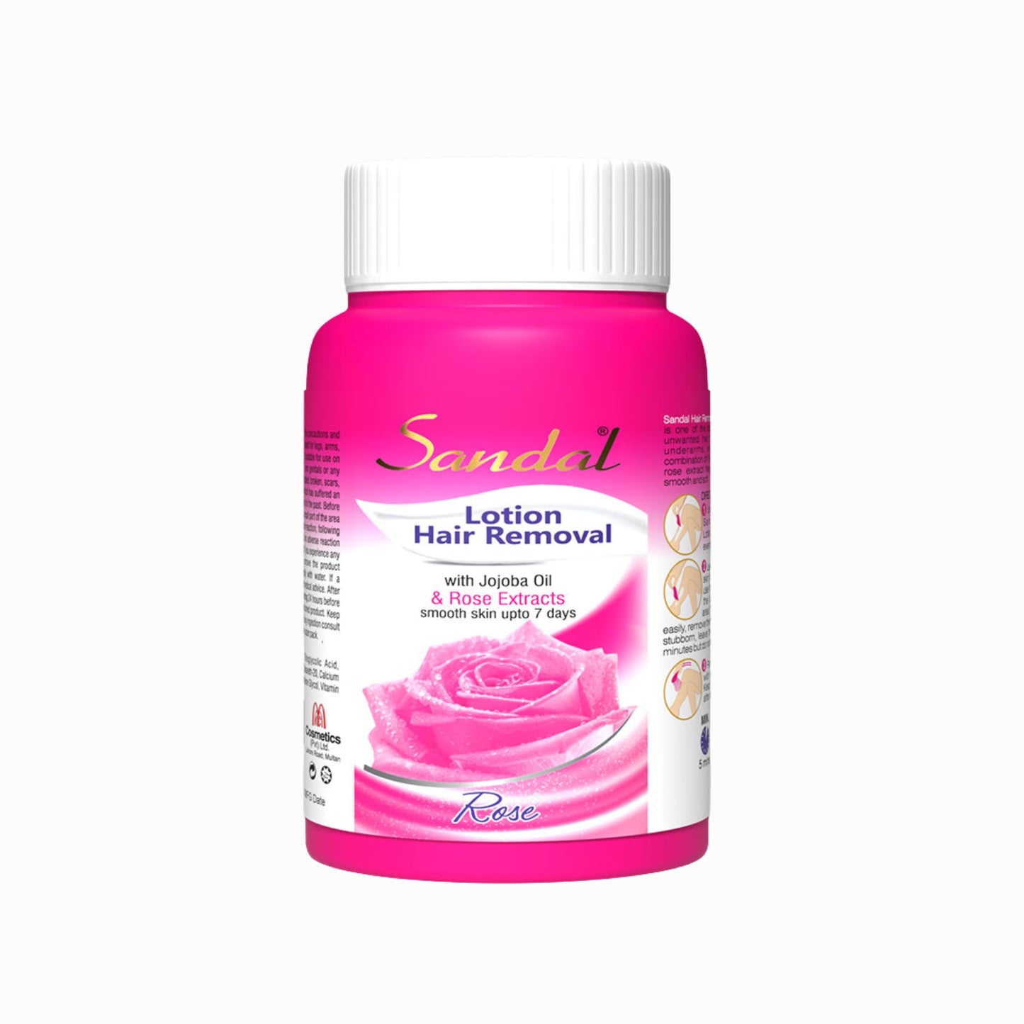 Sandal Rose Hair Removal Lotion for Soft & Smooth Skin