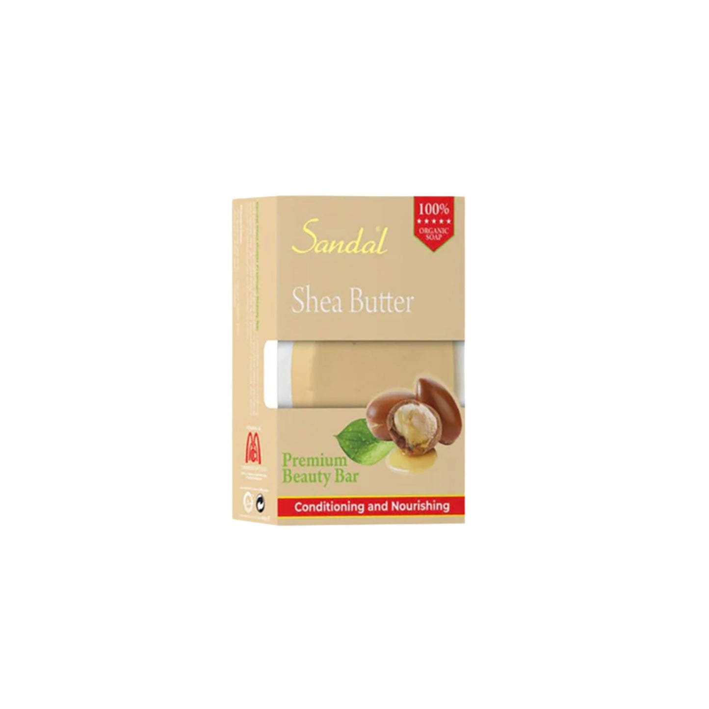 Sandal Shea Butter Soap Bar for Deep Moisturizing & Nourishing Skin
