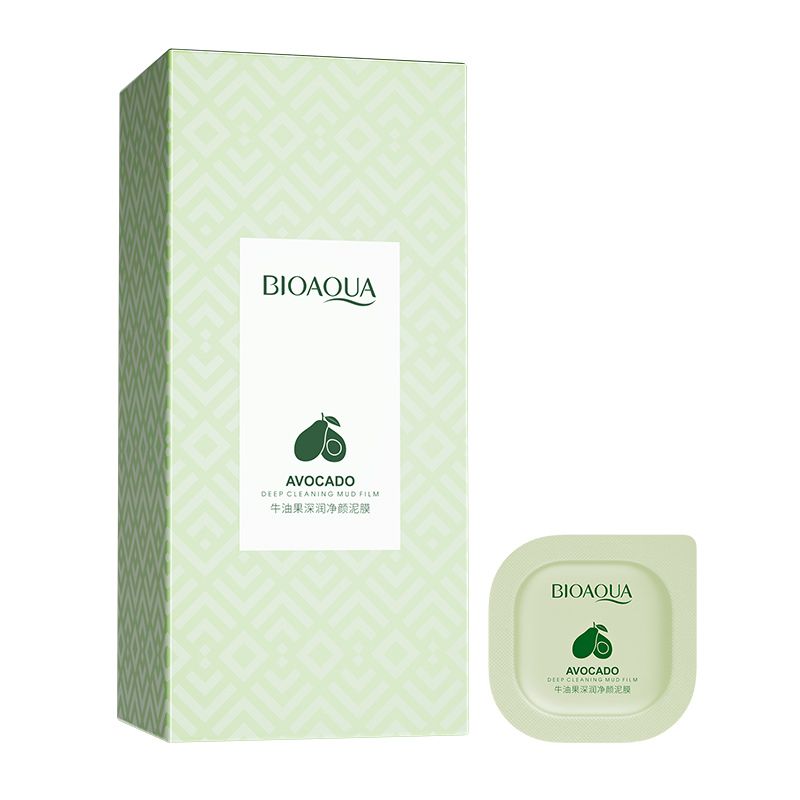 BIOAQUA Avocado Mud Mask Deep Cleansing for Clear and Smooth Skin