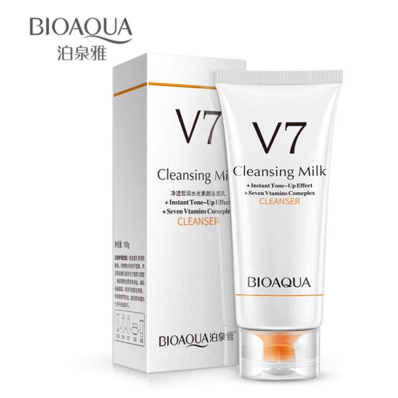 BIOAQUA V7 Cleansing Milk Cleanser Gentle Effective New and Improved