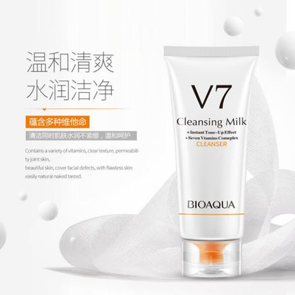 BIOAQUA V7 Cleansing Milk Cleanser Gentle Effective New and Improved