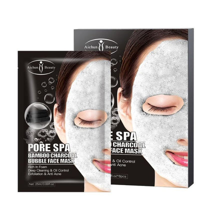 Bamboo Charcoal Bubble Face Mask Fight Acne and Wrinkles