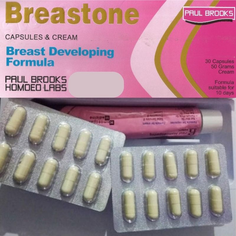 Breastone Breast Developing Formula 30 Capsules and Cream