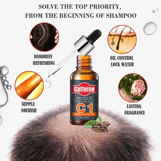 Caffeine C1 Essential Oil for Hair Loss Prevention Best Hair Loss Treatment
