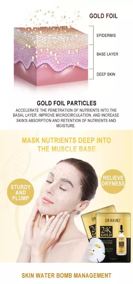 Dr Rashel 24k Gold Face Mask For Radiance & Anti Aging