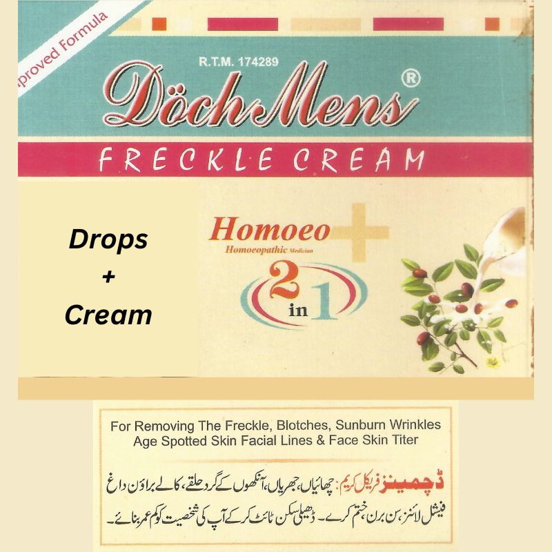 DochMens Freckle Cream 2 in 1 (Lotion + Cream)