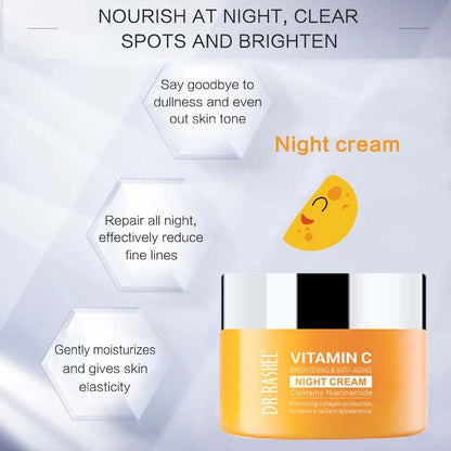 Dr Rashel Vitamin C Night Cream Best Anti-aging Cream for Sensitive Skin