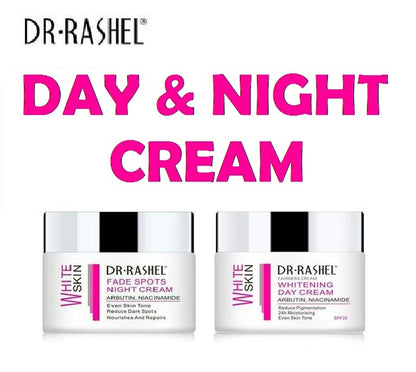 Dr Rashel Day and Night Creams Whitening Solution Pack Fade Dark Spots