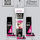 Dr Rashel Black Peel-Off Mask Collagen & Charcoals Remove Blackheads Mask 3 Steps