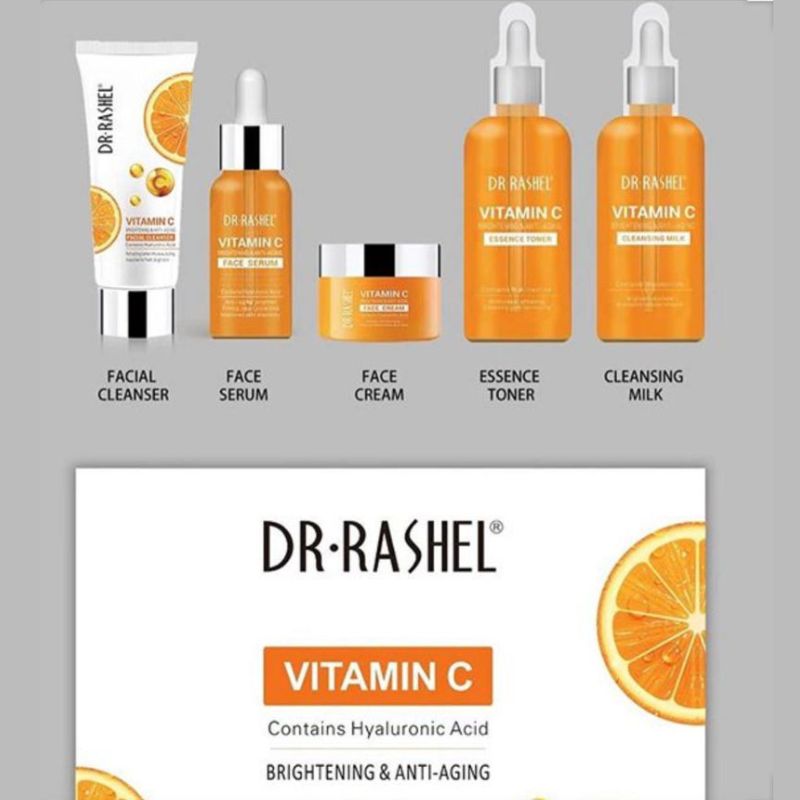 Dr Rashel Vitamin C Kit Contains Hyaluronic Acid Brightening & Anti Aging