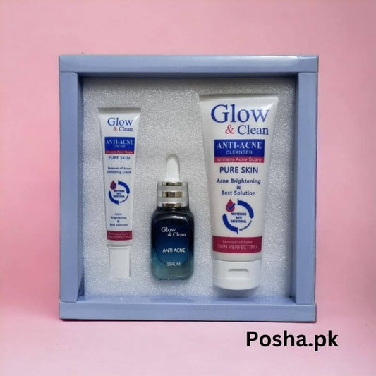 Glow and Clean Anti-Acne Pack 3-in-1