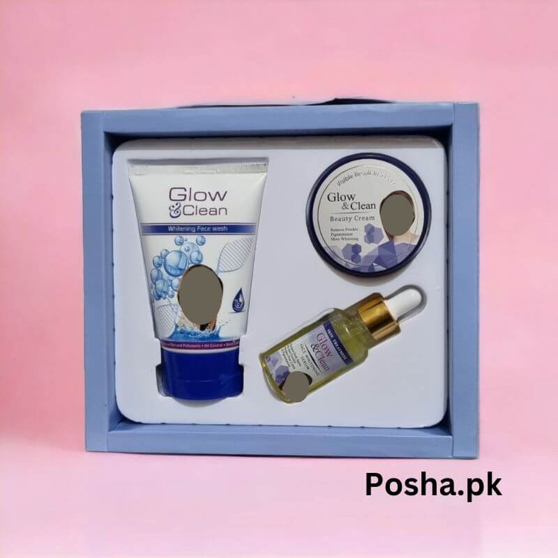 Glow and Clean Whitening Kit 3 in 1 Pack