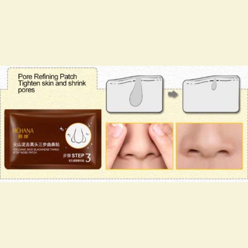 HCHANA Volcanic Mud Blackhead Remover 3-Step Nose Patch