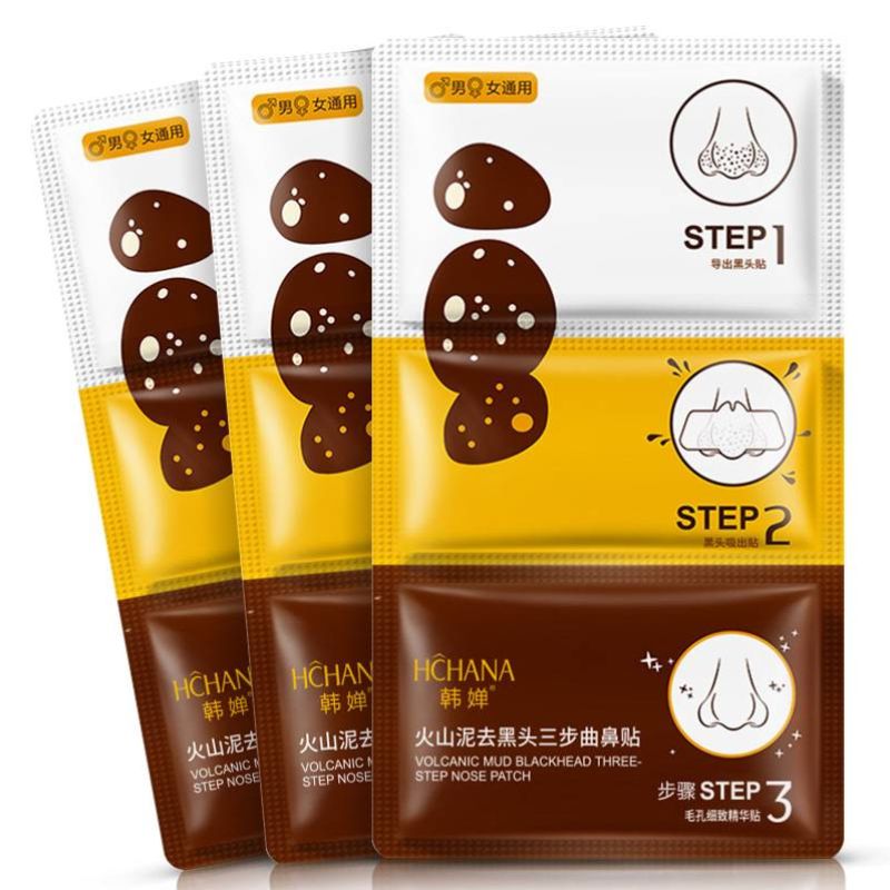 HCHANA Volcanic Mud Blackhead Remover 3-Step Nose Patch