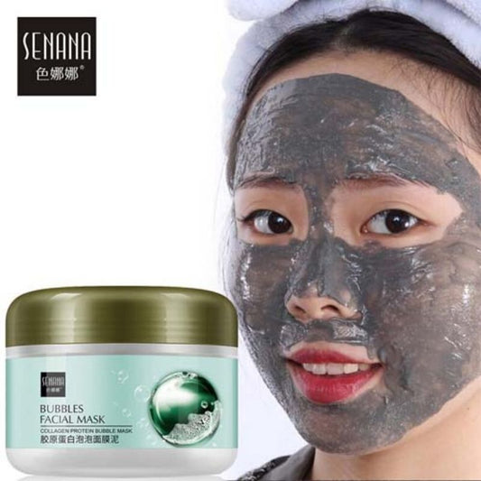 SENANA Collagen Bubble Mask Mud Hydrating Moisturizing Face Mask