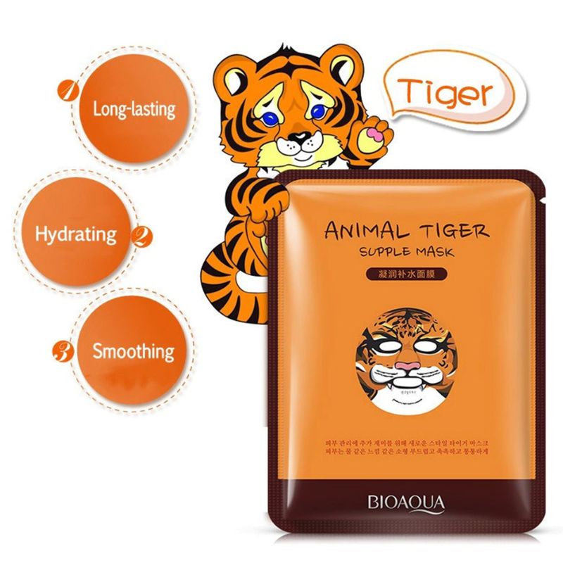 BIOAQUA Animal Tiger Supple Mask for soft skin Highest Quality & Affordable