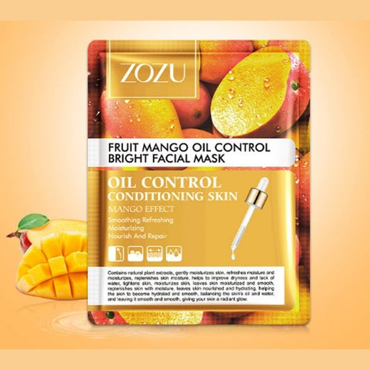 ZOZU Mango Fruit Sheet Mask Anti-Aging Oil-Control Bright Facial Mask - ZOZU18340