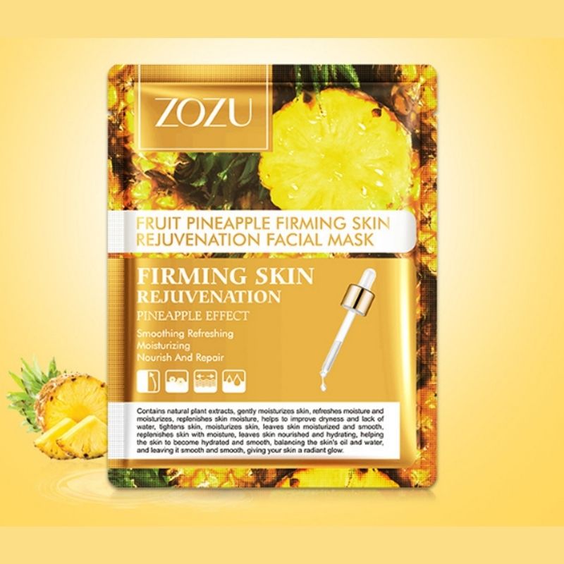 ZOZU Pineapple Fruit Sheet Mask Anti-Aging Oil-Control & Skin Rejuvenation Facial Mask - ZOZU18319